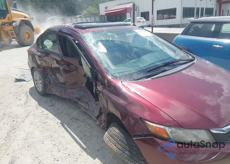 2012 Honda Civic Ex z USA, uszkodzony, nr VIN 2HGFB2F83CH572405